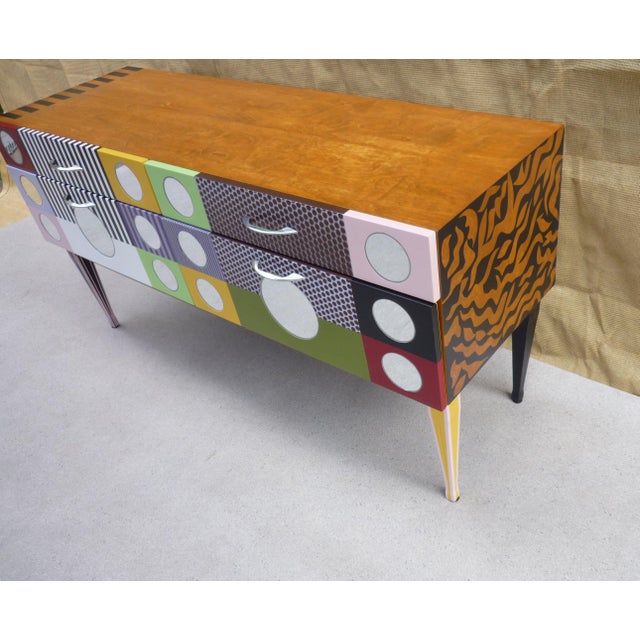 Small Vintage Low Sideboard, 1960s For Sale - Image 4 of 12