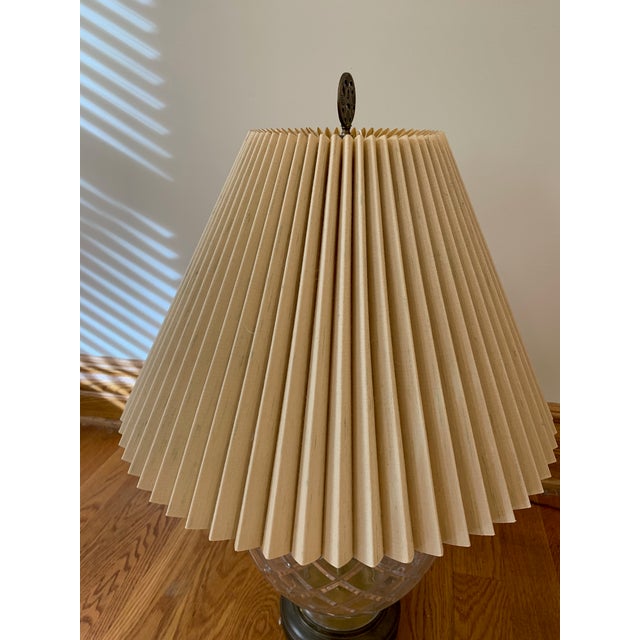 Glass 1970s Bleikristall Lead Crystal Lamp For Sale - Image 7 of 13