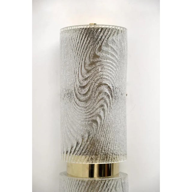 Modern Murano Glass and Brass Corteccia Sconces, 1989, Set of 2 For Sale - Image 10 of 12