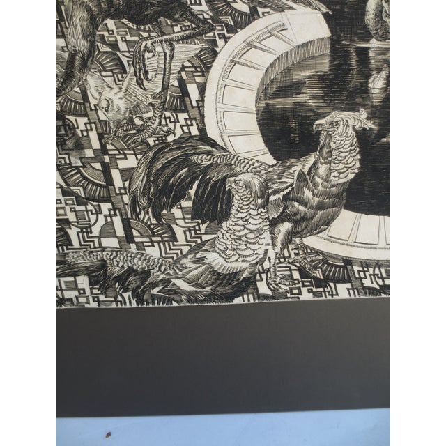 1930s Albert DeCaris Circa 30s Pen Drawing Odalisque For Sale - Image 5 of 15