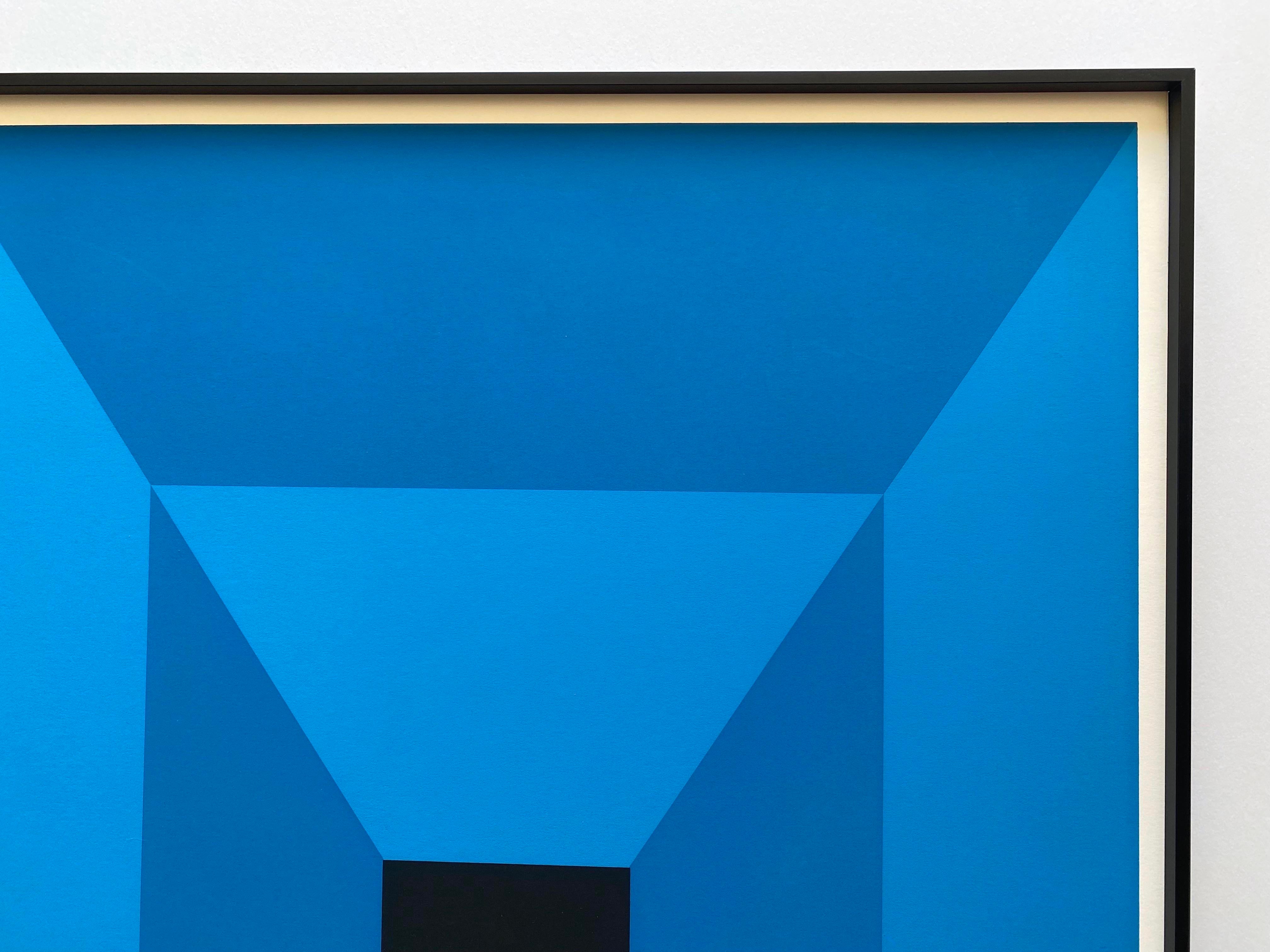 Josef Albers Vintage 1971 Mid Century Modernist Fine Art