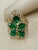 2010s 4 Ct Natural Emerald, Five Oval Stone and Diamond Ring 14 Karat Yellow Gold For Sale - Image 5 of 18