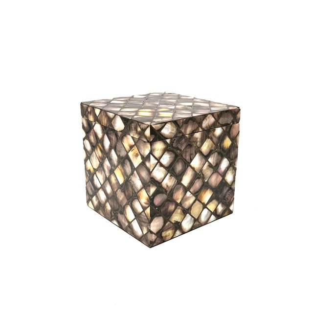 Mid-Century Mother-of-Pearl Flakes Ice Bucket, Italy 1950s For Sale - Image 13 of 17