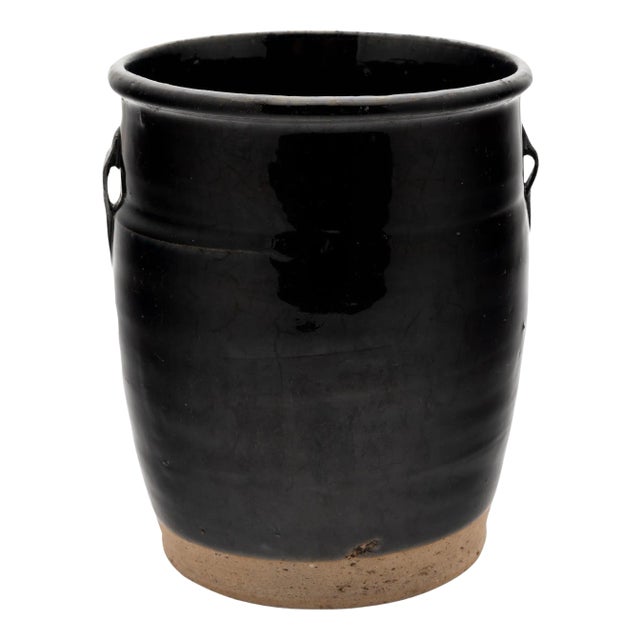 Chinese Glazed Kitchen Jar, c. 1900 For Sale
