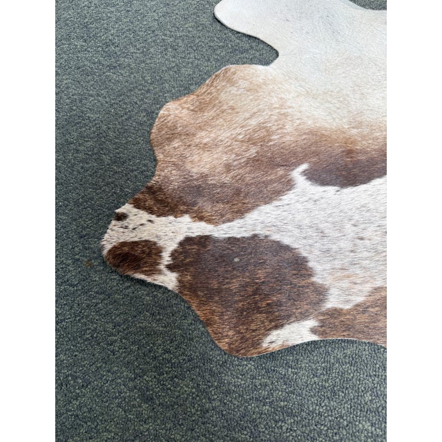 7ft X 8ft Hair on Hide Cow Print Area Rug For Sale - Image 4 of 12