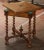 19th Century French Louis XIII Walnut Envelope Card Table With Drawer For Sale - Image 9 of 11