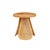 Contemporary Portofino Side Table in Natural Stained Rattan and Glass by Popus Editions For Sale - Image 3 of 3
