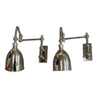 Chapman & Myers for Visual Comfort Pimlico Double Swing Arm Sconces, Pair For Sale
