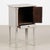 19th century small Swedish cabinet or nightstand, crafted in pine with its original painted finish. Layered blue-gray...
