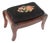 19th Century English Carved Needlepoint Footstool For Sale