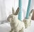 Art Deco Vintage Cast Iron Rabbits Candle Holders For Sale - Image 3 of 16