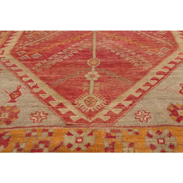Mid 20th Century Vintage Turkish Oushak Rug, 05'02 X 09'01 For Sale - Image 5 of 10