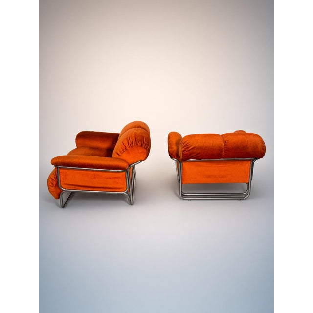 1970s Vintage Lounge Chairs by Guido Falschini, 1970s, Set of 2 For Sale - Image 5 of 10