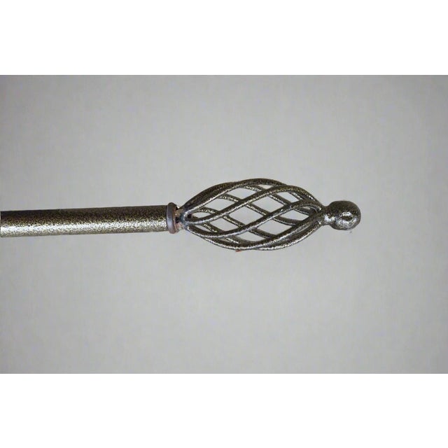 Metal Gorgeous & Intricate Soumak Wall Hanging With Metal Hanging Rod For Sale - Image 7 of 8