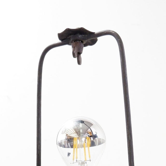Brutalist Vintage Brutalist Twisted Wrought Iron Floor Lamp, 1950s For Sale - Image 3 of 15