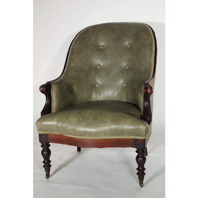 Pair of Napoleon III Rosewood Armchairs For Sale - Image 4 of 11