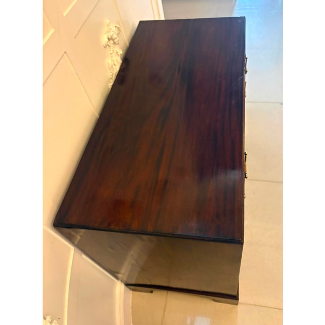 Antique George II Mahogany Chest of Drawers with Fitted Writing Desk, 1750 For Sale - Image 10 of 18