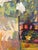 "Garden Gate" by Ann Toulmin Rothe Silvermine Guild New Canaan Artist 38.5 X 50.5 For Sale - Image 4 of 11