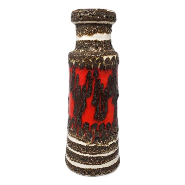Large Fat Lava Vase from Scheurich, 1970s For Sale