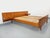 Vintage Scandinavian Teak Double Bed with Integrated Bedside Tables and Slatted Base, 1960s For Sale - Image 3 of 18