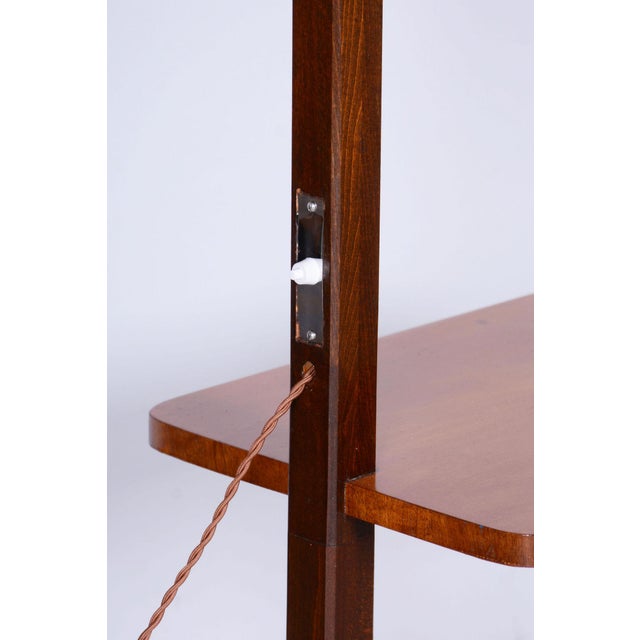 Wood Art Deco Walnut Floor Lamp by Jindrich Halabala for Up Závody, Czechia, 1930s For Sale - Image 7 of 12