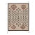 Contemporary Navajo-Style Graphic Geometric Wool Rug Southwestern Flat-Weave For Sale