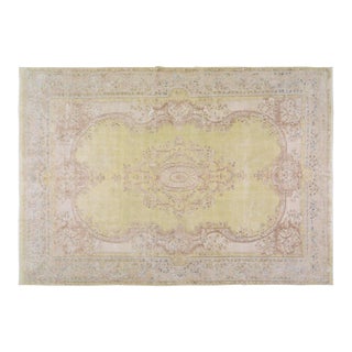 Vintage Turkish Anatolian Hand Knotted Wool Rug, 9'5x14 For Sale