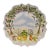 Vintage "Ma Maison" Hand Painted Collection Garden Scene Scalloped Edge Platter For Sale
