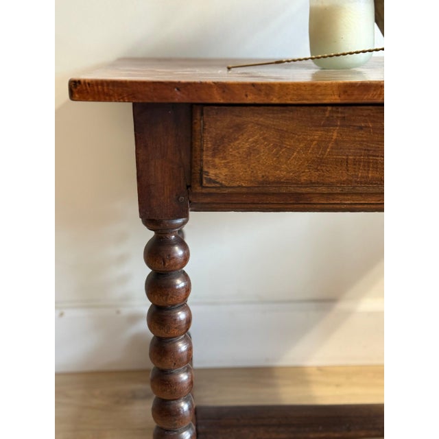 18th c. French Walnut Bobbin Table For Sale In Denver - Image 6 of 11