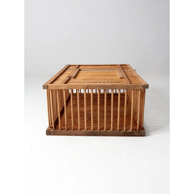Mid 20th Century Mid Century Wooden Farm Crate For Sale - Image 5 of 13