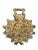 A vintage cast brass horse brass medallion, traditionally used as a decorative harness ornament on horses. This piece...