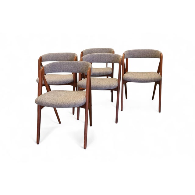 Teak Armchair in Hallingdal 65 Upholstery by Thomas Harlev for Farstrup Møbler, Denmark, 1960s, Set of 2 For Sale - Image 17 of 18