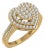 10K Yellow Gold Round Diamond Designer Size 7 Head Ladies Ring 1-1/2 Cttw For Sale