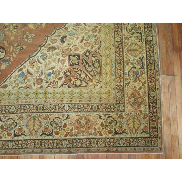 Persian Antique Zabihi Collection Persian Hadji Jali Li Tabriz - 9'5" x 11'10" For Sale - Image 3 of 12