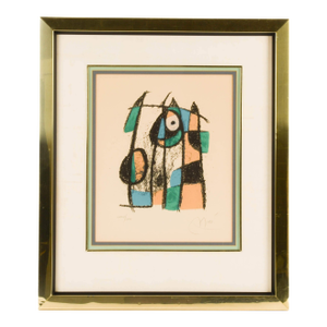 Signed Joan Miró "Lithographe II (Mourlot 1043)" Limited-Edition Lithograph