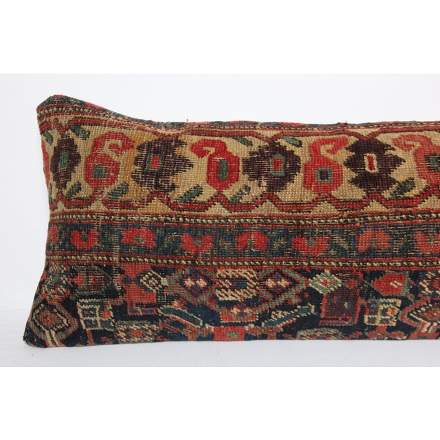 Textile Antique Tribal Rug Pillow Cover -16'' X 41'' For Sale - Image 7 of 12