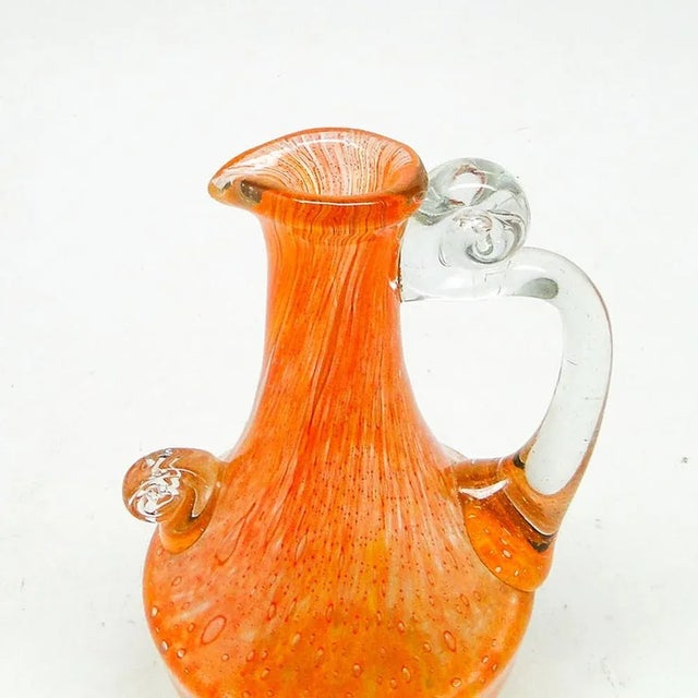Polish Postmodern Vase by Czesław Hajnysz for Łysa Góra Glassworks, 1970s, in Worn conditions. Designed 1970 to 1979 I...