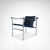Bauhaus LC1 Blue and Black Ponyskin Armchair by Le Corbusier for Cassina, 1990s For Sale - Image 3 of 13