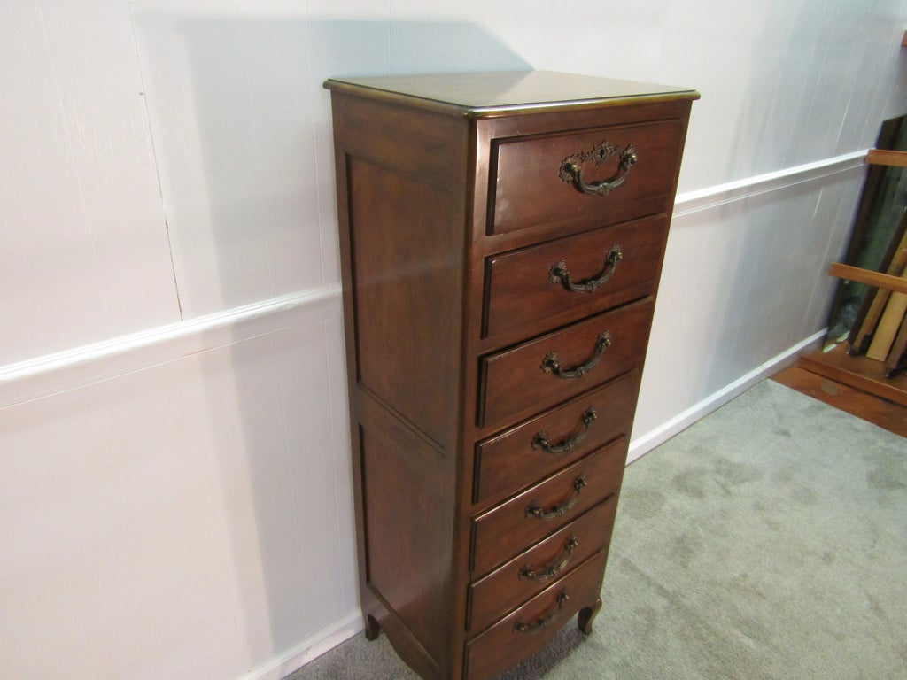 Baker Solid Cherry French Style Lingerie Chest | Chairish