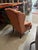 Wood 1970s Salmon Colored Cushioned Accent Chair For Sale - Image 7 of 7
