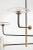 Visual Comfort Ian K. Fowler for Visual Comfort Signature Calvino Large Arched Chandelier in Aged Iron & Hand-Rubbed Antique Brass with Clear Glass For Sale - Image 4 of 8