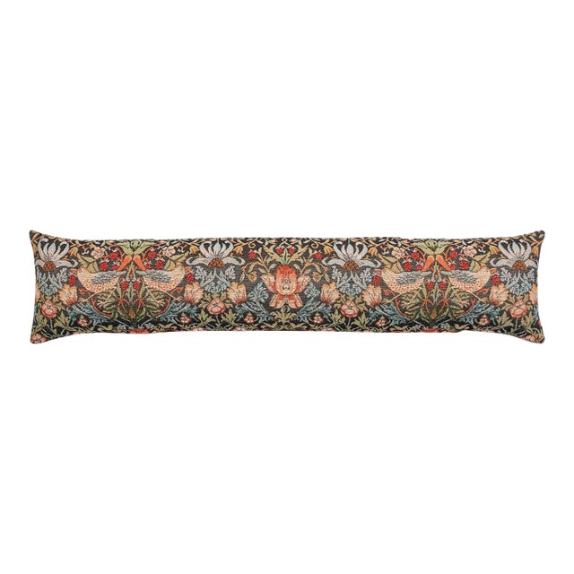 Strawberry Thief Charcoal Draught Excluder - 90x20 Cm (36"x9") For Sale