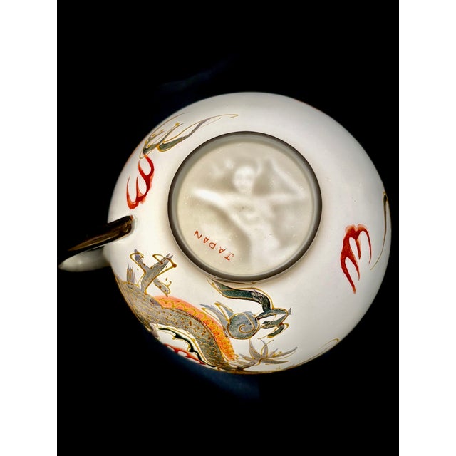 Mid 20th Century Rare Lithophane "Nude" Geisha Dragon Ware Cup and Saucer For Sale - Image 13 of 13