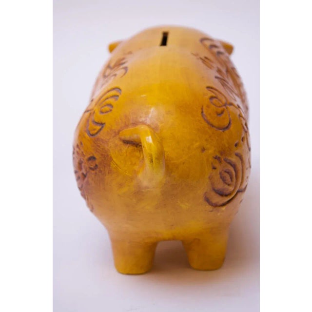 1960s Mid-Century California Pottery Piggy Bank With Cork Stopper For Sale - Image 5 of 13