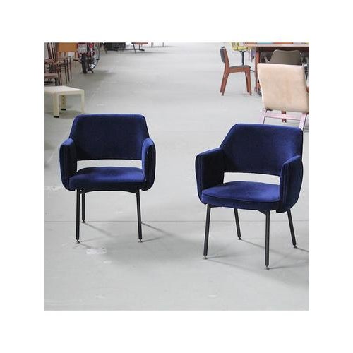 Blue Armchairs, 1950s, Set of 2 For Sale - Image 3 of 14