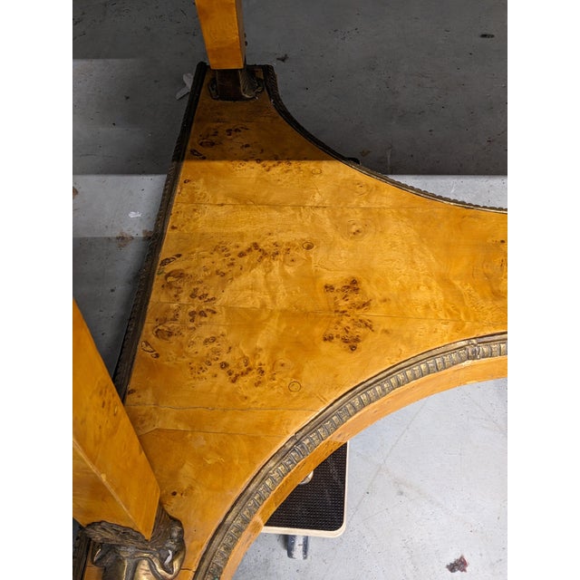 An Antique French Bureau Plat, From Late 19th Century, Featuring Ornate Gilt-Bronze Mounts For Sale - Image 16 of 16