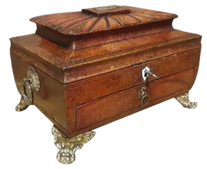 Regency Leather Sewing Box