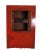 Red Antique Chinese Wedding Cabinet – 77 Inches Tall For Sale - Image 11 of 13