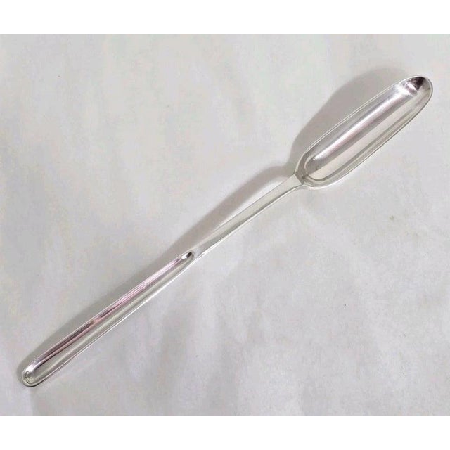 Silver Vintage Georgian Sterling Silver Marrow Scoop from Francis Howard, 1978 For Sale - Image 8 of 16