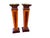 Pair of Traditional Mahogany and Figured Wood Display Pedestals Handsome pair of tall traditional display pedestals...
